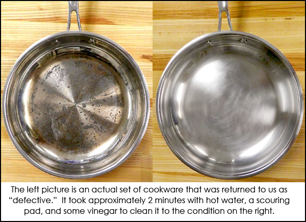 Does stainless steel tarnish?
