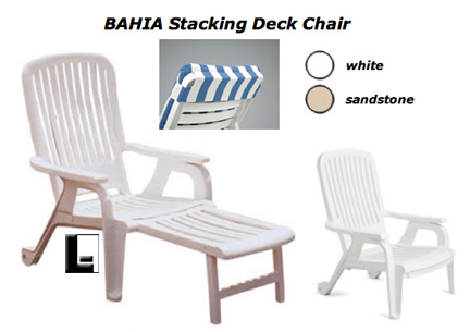 Bahia Stacking Deck Chair Lodgingkit Com