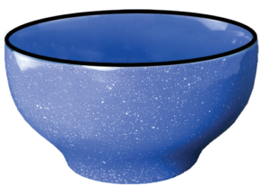 Campfire Dinnerware, Blue Speckled Bowl