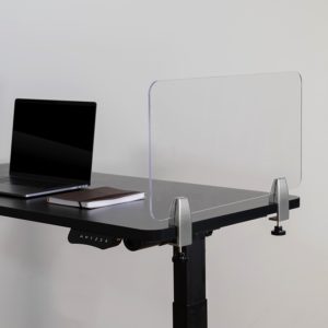 Clear Acrylic Desk Partition with Hardware