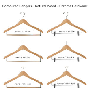 Contour-Hangers-Natural-ALL for hotel guest rooms