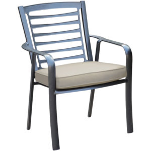 Cape Soleil Commercial Chair with Outdoor Cushion