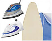 Irons, Ironing Boards and Supplies