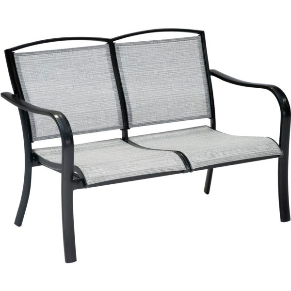 Outdoor Love Seat, Commercial Hotel Seating, Sling Fabric