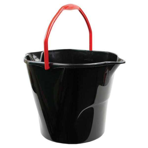 Utility bucket, libman 12 quart, black
